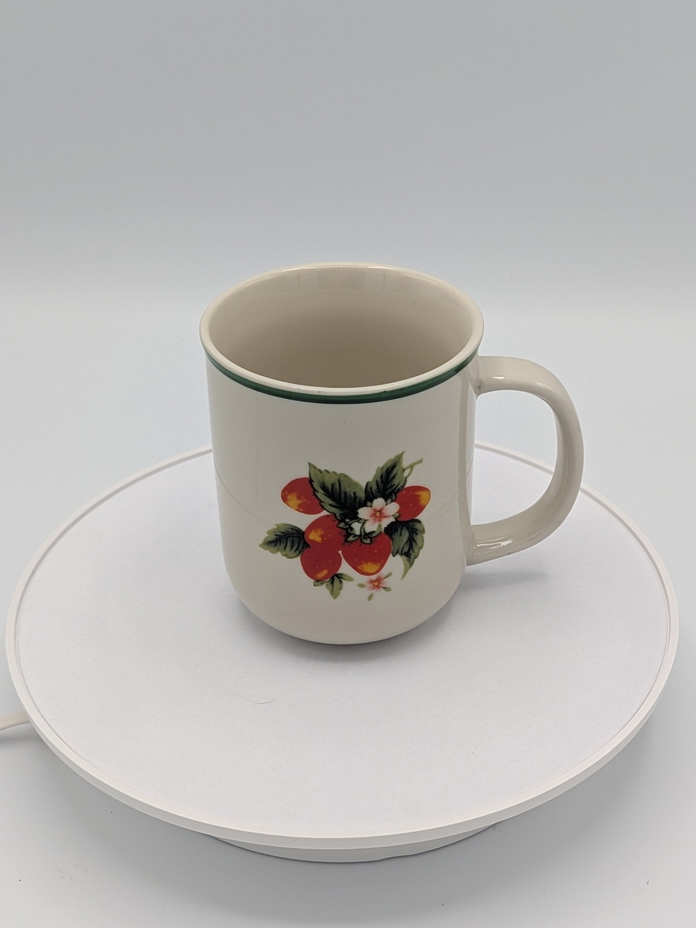 Vintage Strawberry Ceramic Coffee Mug